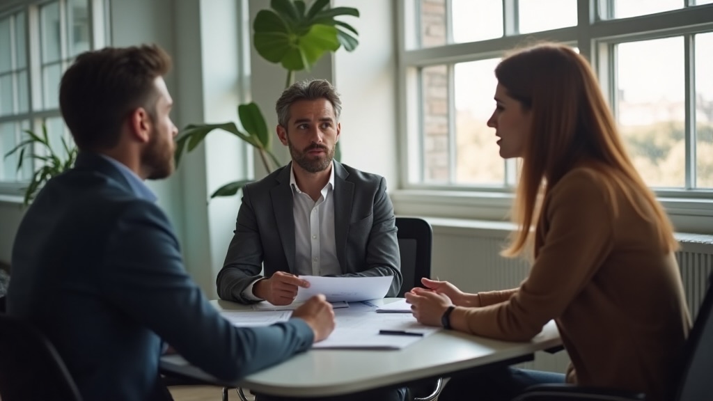 Persona mostrando liderazgo emocional al escuchar a un colega en un momento de tensión profesional