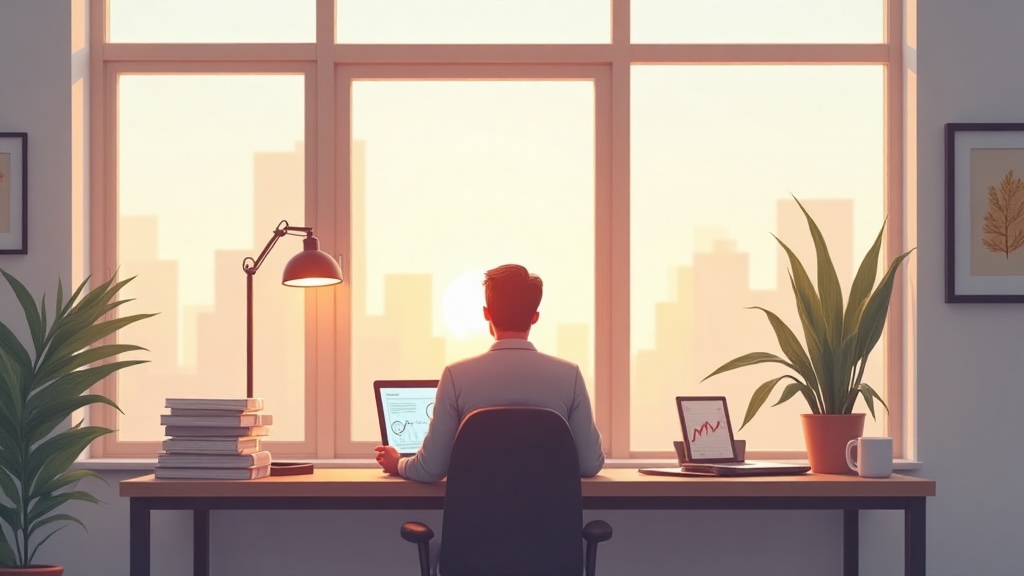 Persona revisando decisiones financieras con enfoque estratégico y visión de largo plazo