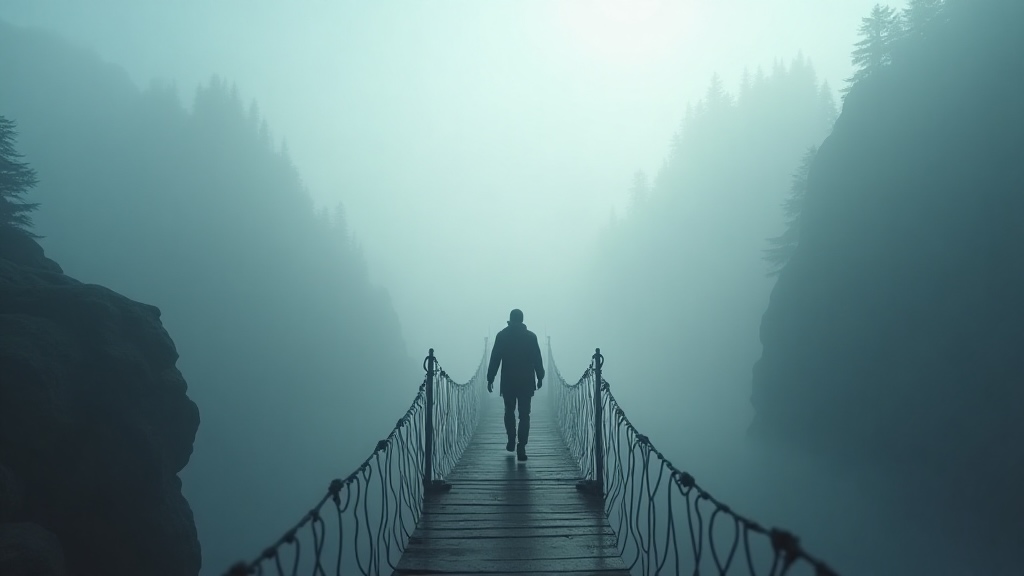 Líder avanzando con firmeza durante tiempos inciertos, guiado por su reputación