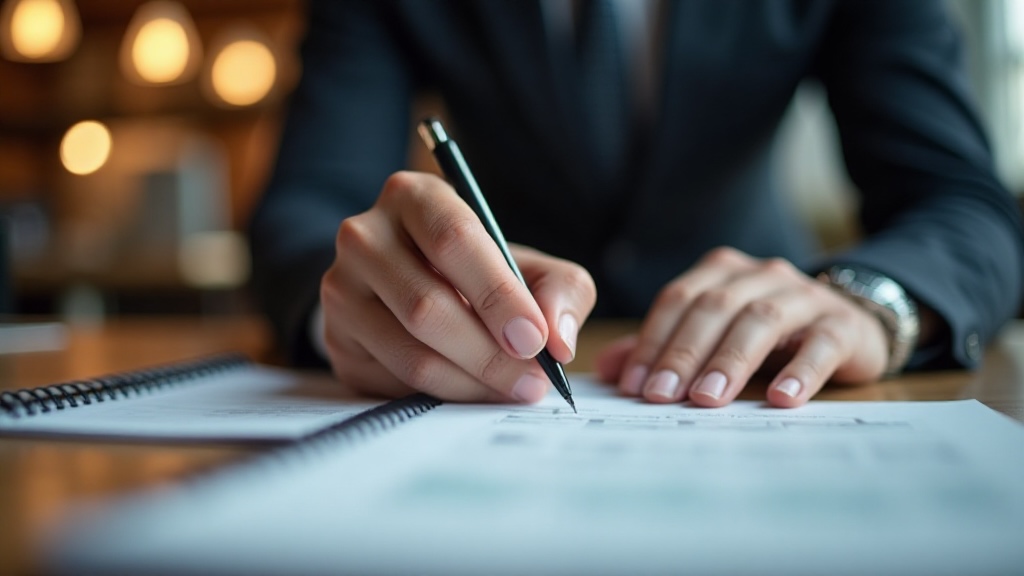 Líder empresarial trabajando en una oficina moderna aplicando liderazgo resiliente ante la crítica